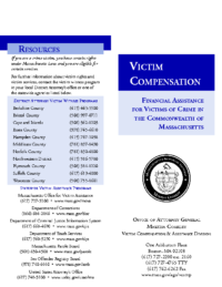 Victim Comp Financial Assistance for Victims of Crime in MA